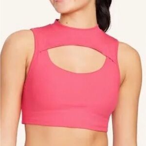 Peloton Cadent Rib Mock Neck Cotout Bra